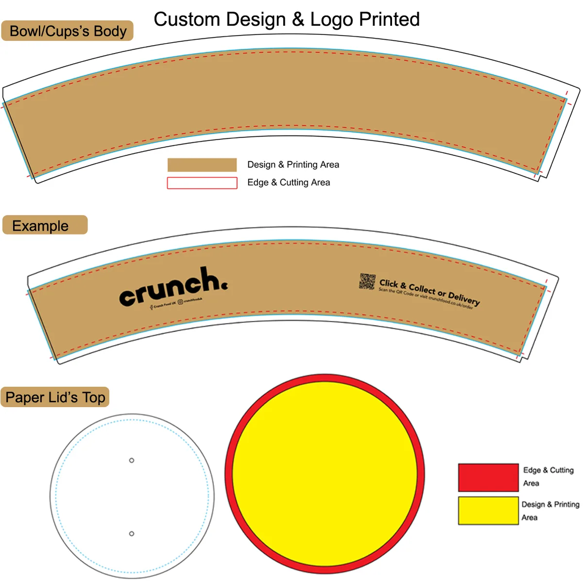 Disposable salad bowls customization