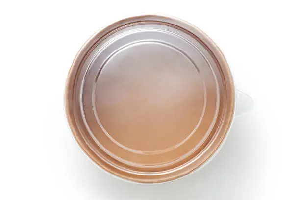 Top view of isposable salad bowls with lid 