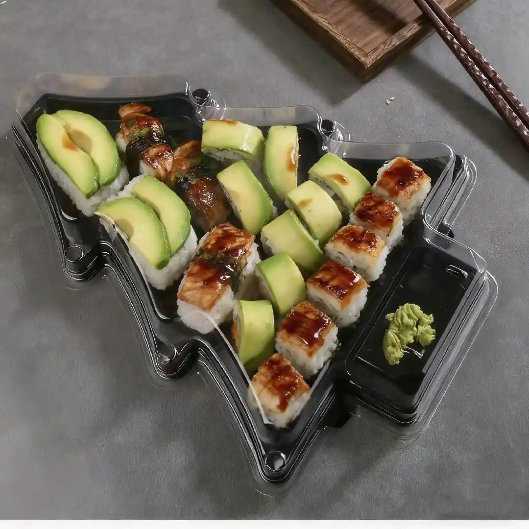 Christmas tree sushi box